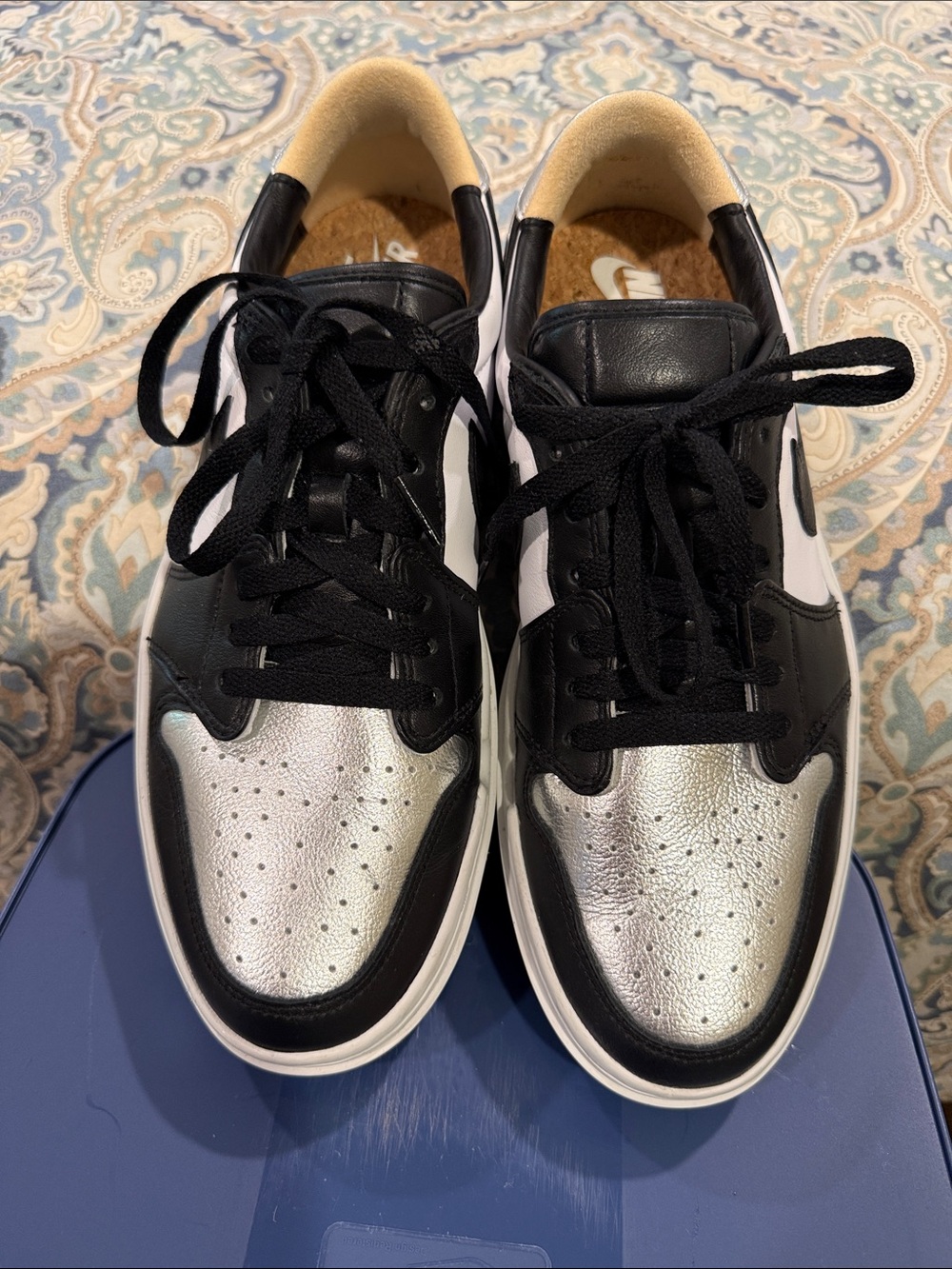Nike Air Jordan Black & Silver Low-Top Women’s Sneakers